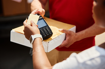 Processing Credit Card Payment at Retail Counter