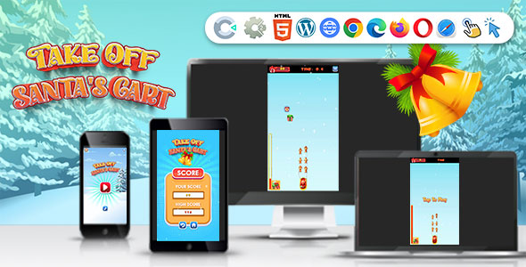 Take Off Santa's Cart ( Construct | C3P | CAPX | HTML5 ) Christmas Game