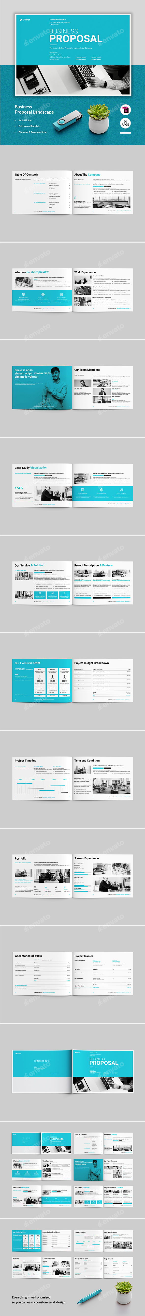 Business Proposal Template Landscape