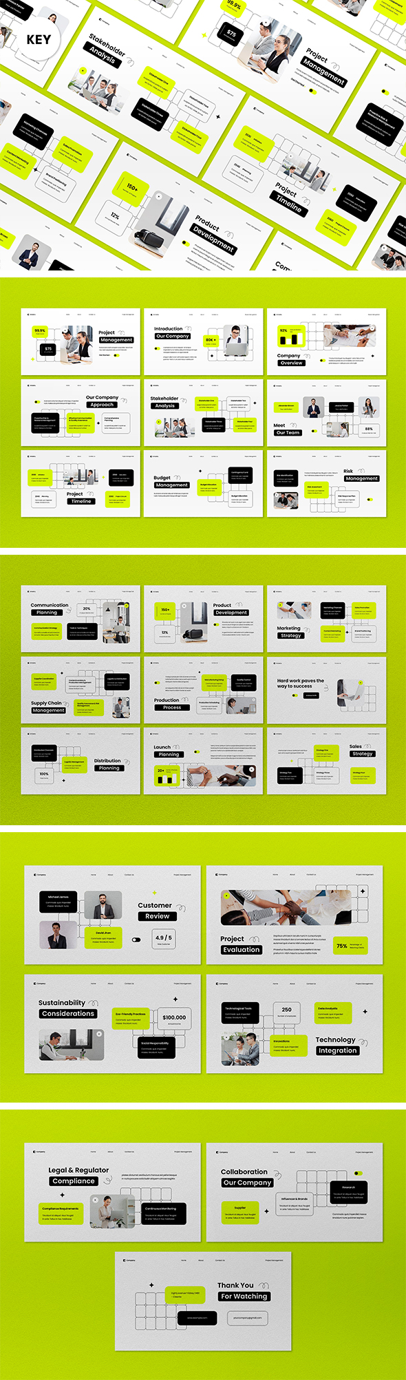 White Creative Project Management Keynote