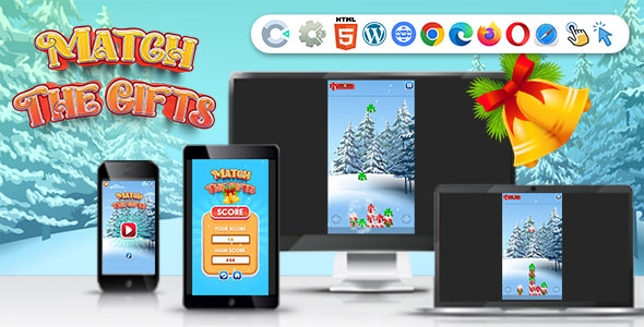 Match The Gifts ( Construct | C3P | CAPX | HTML5 ) Christmas Game