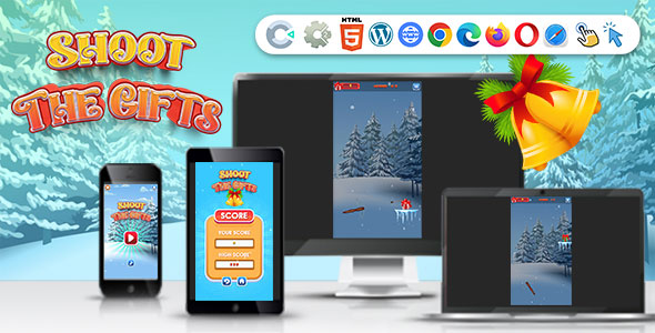 Shoot The Gifts ( Construct | C3P | CAPX | HTML5 ) Christmas Game