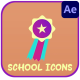 School Icons And Titles for After Effects - VideoHive Item for Sale