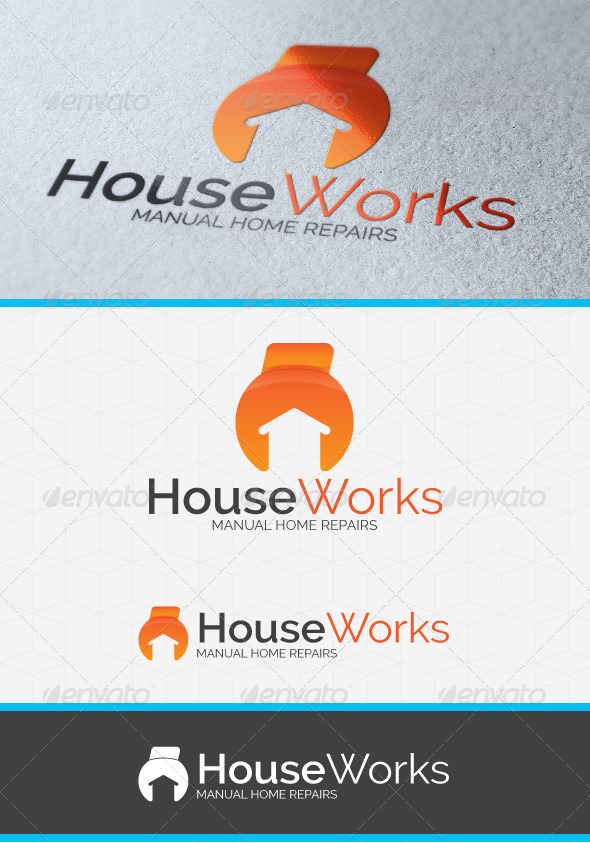 House Works Logo Template