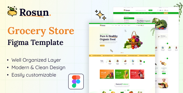 Rosun - Grocery Store eCommerce Template