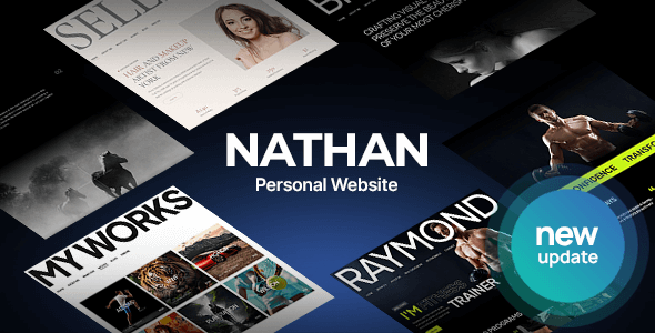 Creative Personal Portfolio Website Template - Nathan