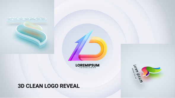 3D Clean Logo Reveal