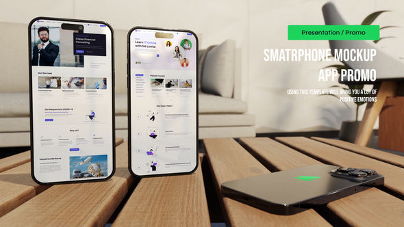 Smartphone Mockup App Promo