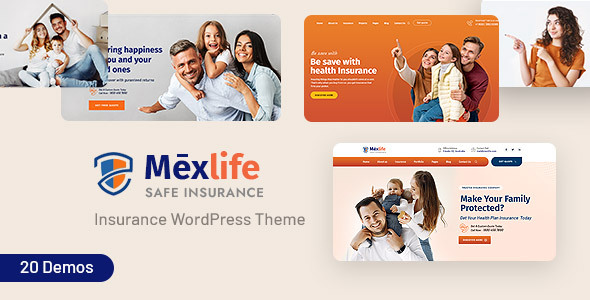 Mexlife – Insurance WordPress Theme for Agencies & Brokers