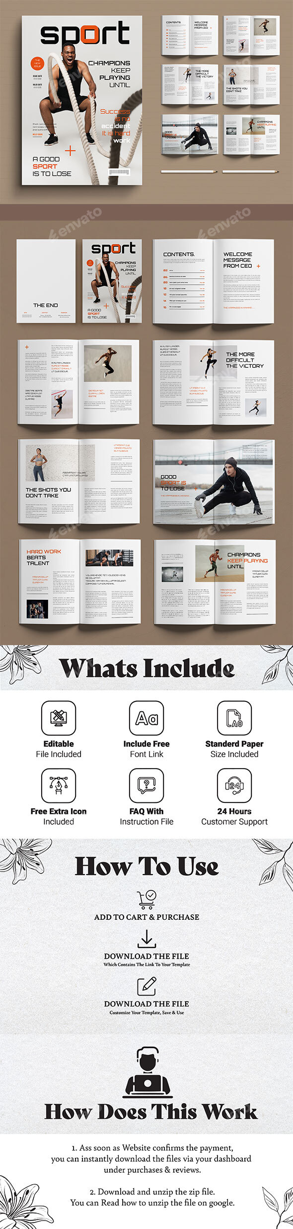 Sport Magazine Template