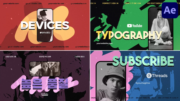 Smartphone Devices Typography for After Effects alt