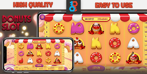 HTML Donuts Slot Game