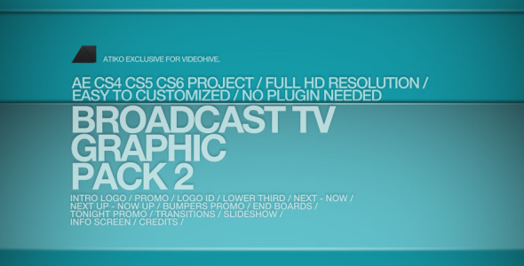 Broadcast TV Graphic Pack 2