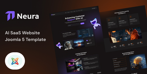 Neura - Joomla 5 AI SaaS Website Template