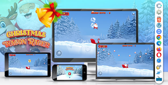 Christmas Wagon Racer ( Construct | C3P | CAPX | HTML5 ) Christmas Game