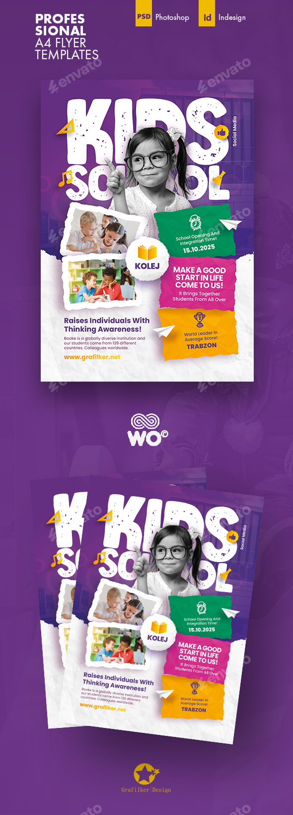 Kids School Flyer Templates