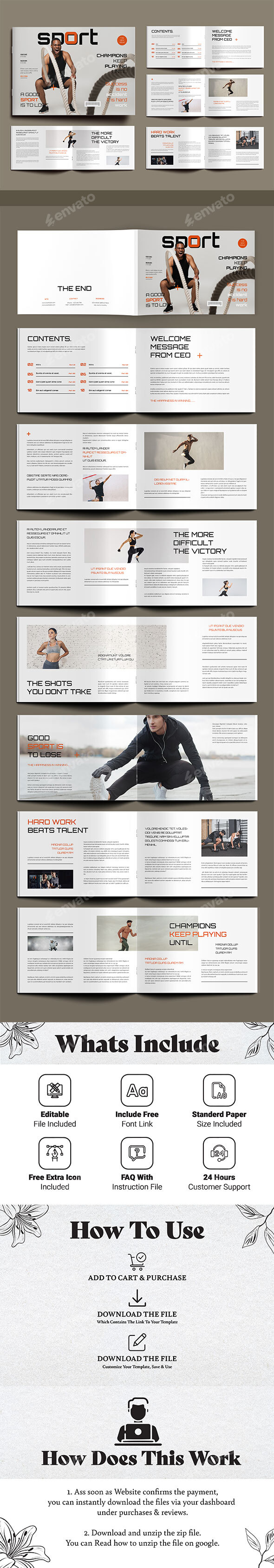 Sport Magazine Layout