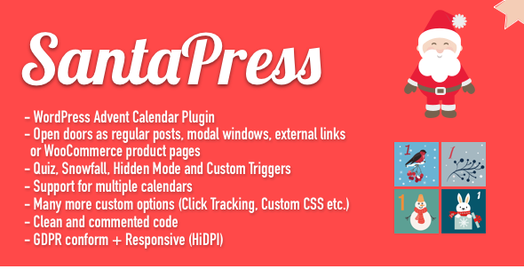 SantaPress – WordPress Advent Calendar Plugin & Quiz