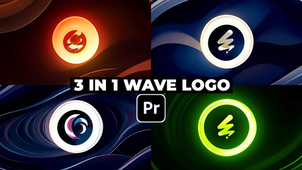 Hand Drawn Waves Logo Reveal