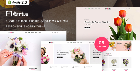 Floria - Florist Boutique & Decoration Store Shopify 2.0 Theme