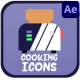 Cooking Icons And Titles for After Effects - VideoHive Item for Sale