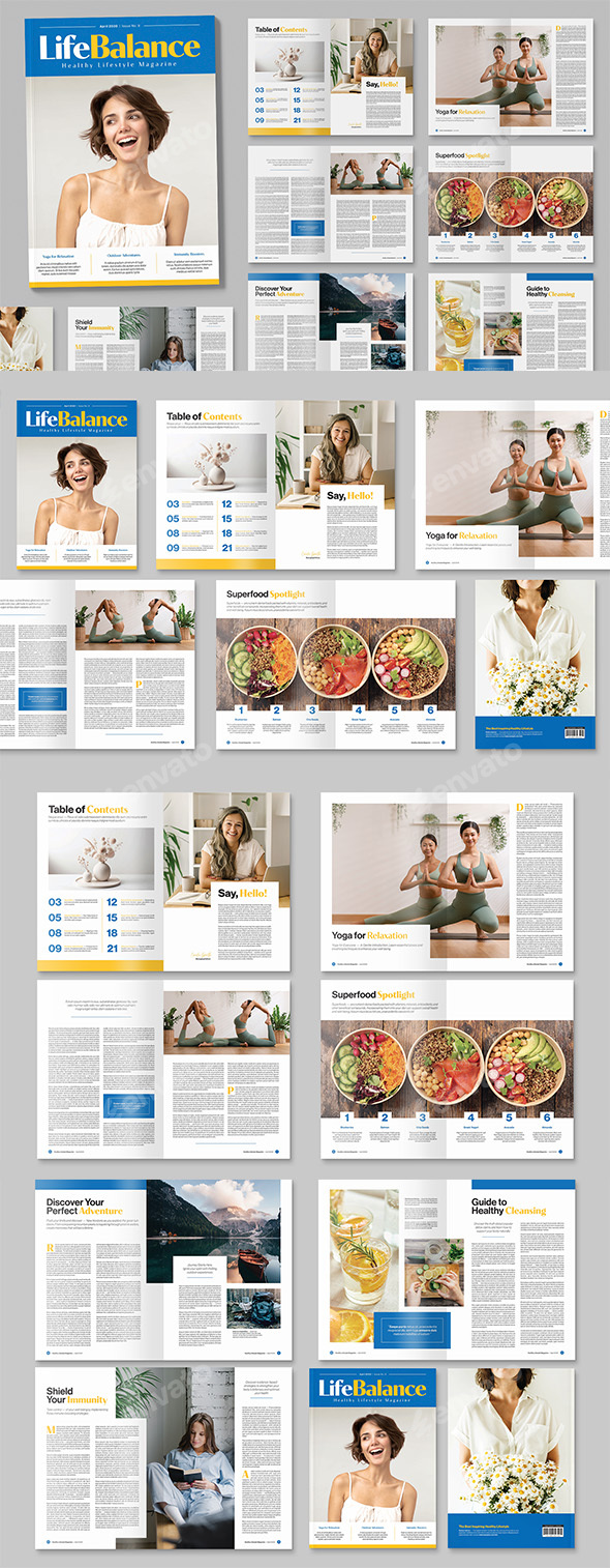 Health Magazine Template