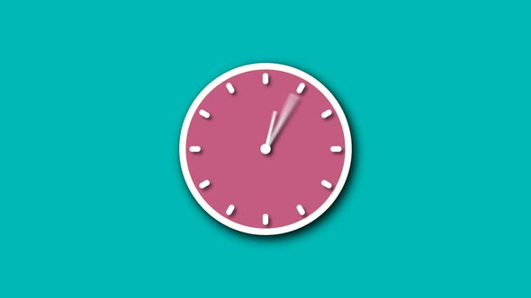 Fast motion counting down clock animation