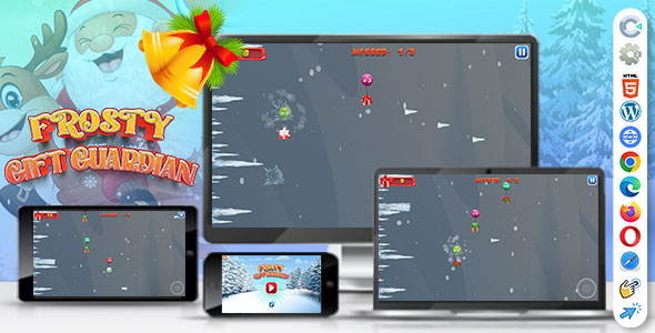 Frosty Gift Guardian ( Construct | C3P | CAPX | HTML5 ) Christmas Game