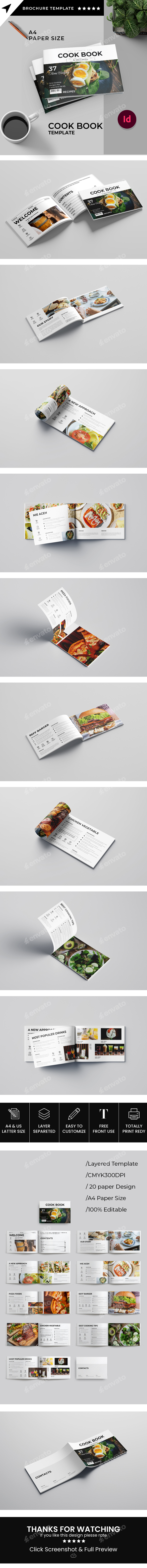 Cook Book Template Landscape