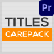 Titles Carepack - VideoHive Item for Sale