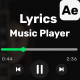 Music Players with Lyric and Visualizer Vol.2 - VideoHive Item for Sale
