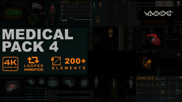 Medical Pack 4 UHD (200+ elements)