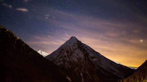 Saas fee alps  switzerland mountains snow peaks ski night stars