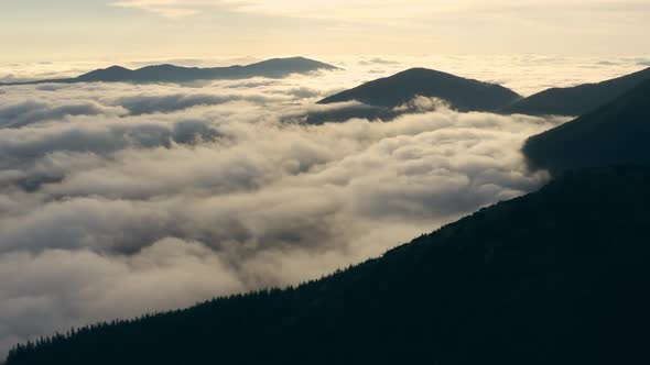 Cloud Mountains Sunrise Magic Nature Beautiful Morning