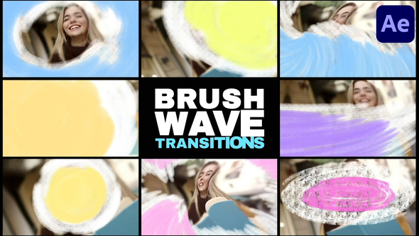 Brush Wave Transitions for After Effects alt