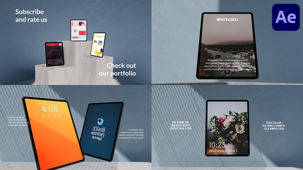 Tablet Presentation Mockup for After Effects