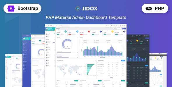 Jidox - PHP Admin & Dashboard Template