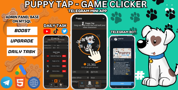 Puppy Tap - Telegram mining