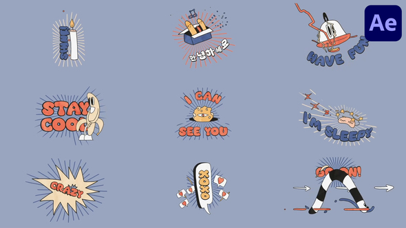 Cartoon Doodle Titles for After Effects alt