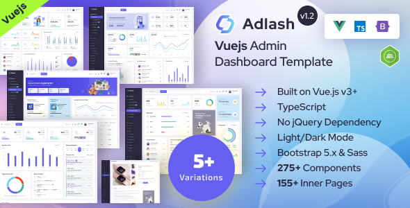 Adlash - Vuejs Admin Dashboard Template