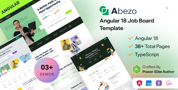 Abezo - Angular 18 Job Board Template