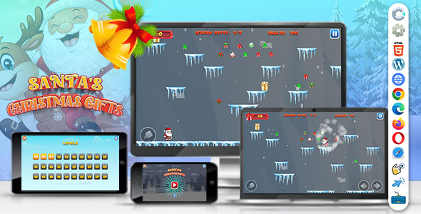 Santa's Christmas Gifts ( Construct | C3P | CAPX | HTML5 ) Christmas Game