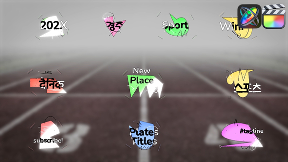 Abstract Shape Titles for FCPX alt