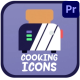 Cooking Icons And Titles for Premiere Pro - VideoHive Item for Sale