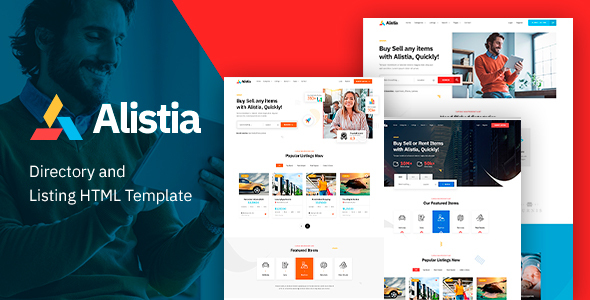 Alistia - Classified Ads & Directory Listing HTML Template