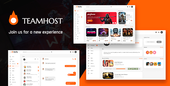 TeamHost - Gaming Community  HTML Template