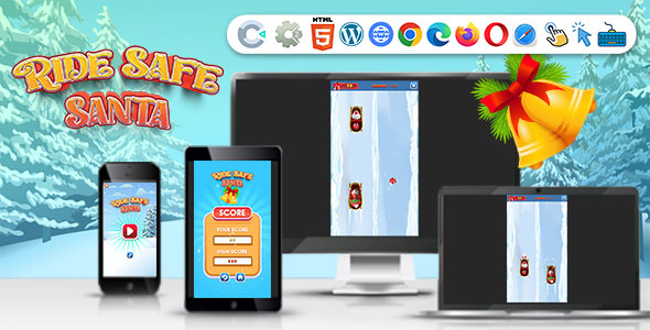 Ride Safe Santa ( Construct | C3P | CAPX | HTML5 ) Christmas Game