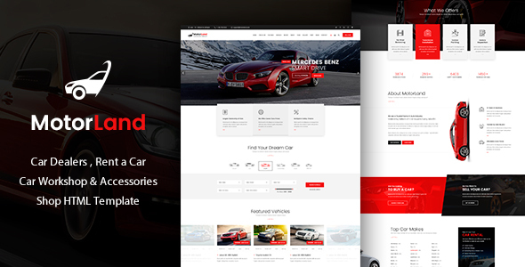 Motorland - Car Dealer HTML Template