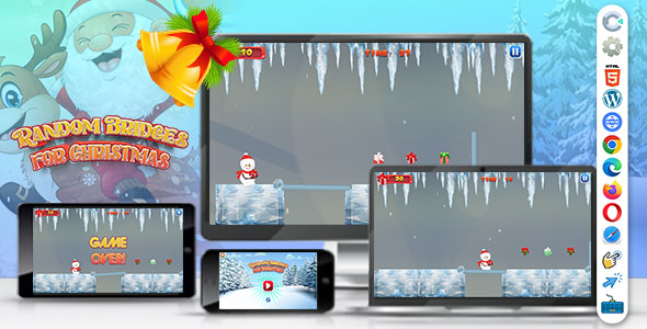 Random Bridges for Christmas ( Construct | C3P | CAPX | HTML5 ) Christmas Game