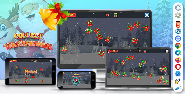 Collect The Same Gifts ( Construct | C3P | CAPX | HTML5 ) Christmas Game
